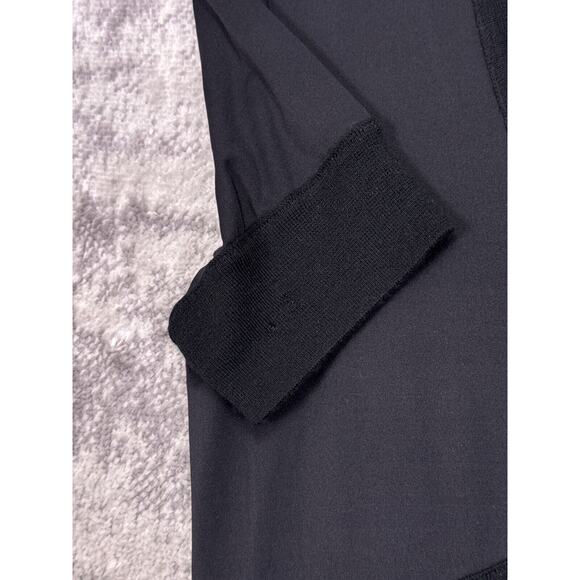 TSE Dress Small Womens Black Cashmere Detailing Short Sleeve Midi - Picture 8 of 10